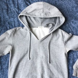 Grey fitted hoodie